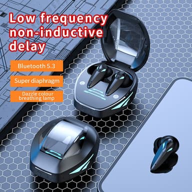 Trådløse hodetelefoner Bluetooth 5.3 Sort