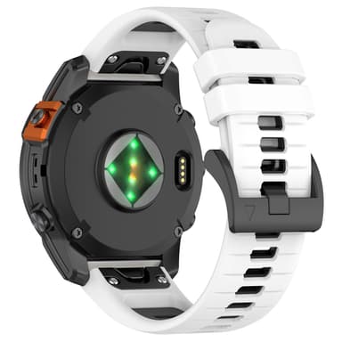 Hurtigutløsende horisontale linjer Tofarget armbåndsklokkerem for Garmin Fenix Flerfarget 20 mm