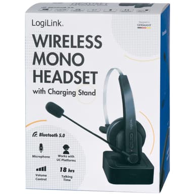 Bluetooth headset Mono inkl ladestativ