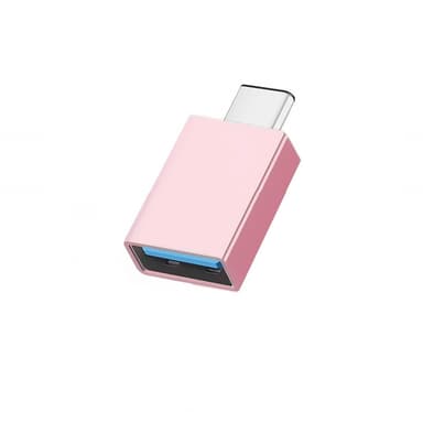 Adapter USB-C (hann) til USB 3.0 (hun) Rosa