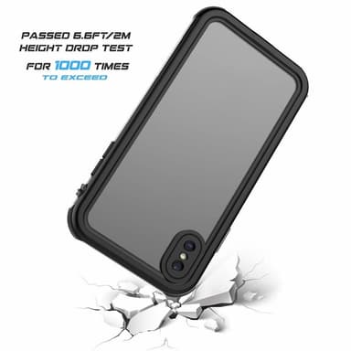 iPhone XS Max vanntett deksel / deksel Svart