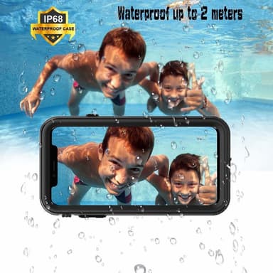 iPhone XS Max vanntett deksel / deksel Svart