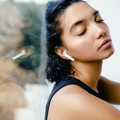 Ekte trådløs In-ear Hvit