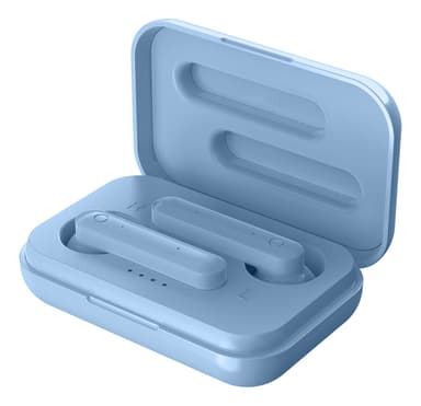 T110 TWS earbuds  charging case semiinear, blue