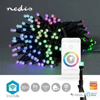 Nedis SmartLife Julelys | Streng | Wi-Fi | RGB | 84 LED's | 10.0 m | Android™ / IOS