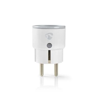 Nedis SmartLife Smart Plug | Wi-Fi | IP21 | Efektmåler | 2500 W | Jordet kontakt / Type F (CEE 7/7) | -10 - 40 °C | Android™ / IOS | Hvit | 1 stk