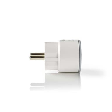 Nedis SmartLife Smart Plug | Wi-Fi | IP21 | Efektmåler | 2500 W | Jordet kontakt / Type F (CEE 7/7) | -10 - 40 °C | Android™ / IOS | Hvit | 1 stk