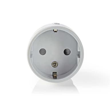 Nedis SmartLife Smart Plug | Wi-Fi | IP21 | Efektmåler | 2500 W | Jordet kontakt / Type F (CEE 7/7) | -10 - 40 °C | Android™ / IOS | Hvit | 1 stk