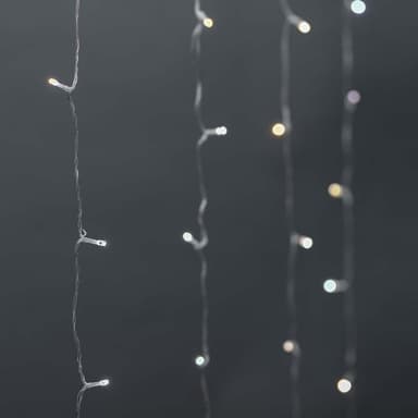 Nedis SmartLife Julelys | Gardin | Wi-Fi | Varm til avkjølt hvitt | 200 LED's | 3 m | Android™ / IOS