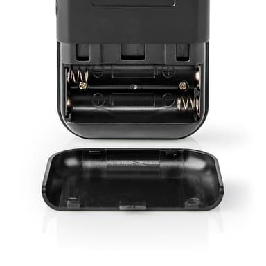 Nedis FM-radio | Bærbar design | AM / FM | Batteri drevet | Analog | 1.5 W | Svart hvit skerm | Hodetelefonutgang | IP20 | Aluminium / Sort
