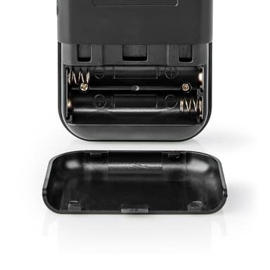 Nedis FM-radio | Bærbar design | AM / FM | Batteri drevet | Analog | 1.5 W | Svart hvit skerm | Hodetelefonutgang | IP20 | Aluminium / Sort