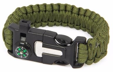 Survival Armbånd - Militærgrønt