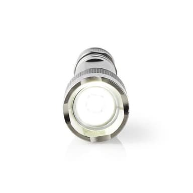 Nedis LED lommelykt | Batteri drevet | 4,5 V | 3 W | 2x AA | batterier følger med | Nominell lysfluks: 150 lm | Lysrekkevidde: 120 m | Strålevinkel: 46.1 ° | 10000 Omkoblingssykluser