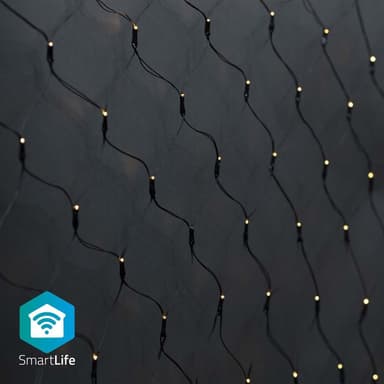 Nedis SmartLife Julelys | Nett | Wi-Fi | Varm Hvit | 280 LED's | 3.00 m | 3 x 2 m | Android™ / IOS