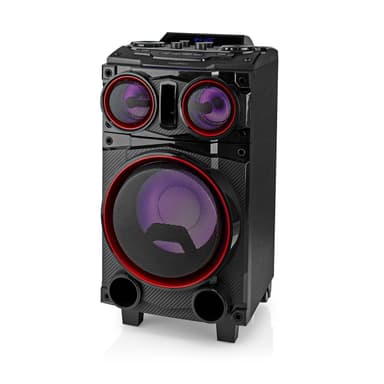 Nedis Bluetooth® Party Speaker | Maksimal batteritid: 6.5 timer | 120 W | Bære håndtak | Party lys | Equalizer | Sort