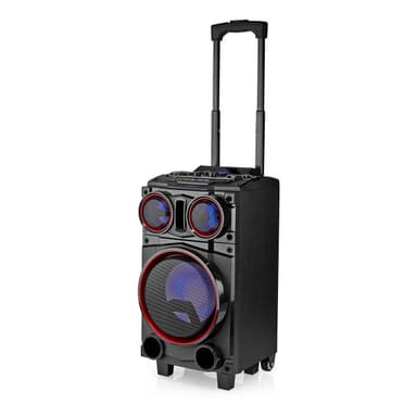 Nedis Bluetooth® Party Speaker | Maksimal batteritid: 6.5 timer | 120 W | Bære håndtak | Party lys | Equalizer | Sort