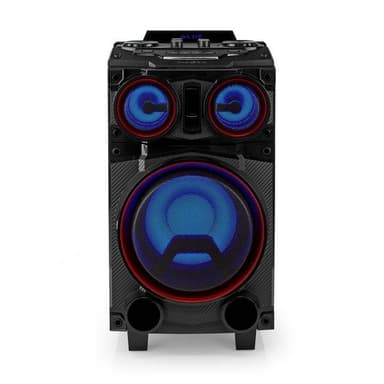 Nedis Bluetooth® Party Speaker | Maksimal batteritid: 6.5 timer | 120 W | Bære håndtak | Party lys | Equalizer | Sort