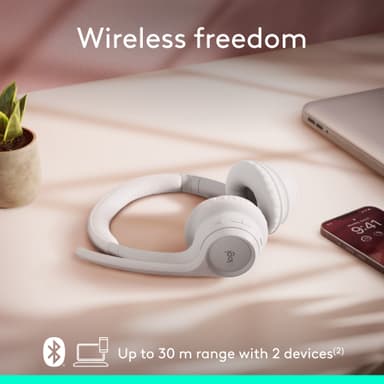 Logitech Zone 300 trådløst headset (off white)