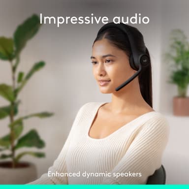Logitech Zone 300 trådløst headset (grafitt)
