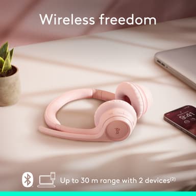 Logitech Zone 300 trådløst headset (rose)