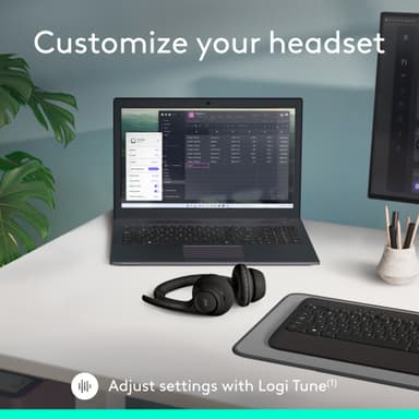 Logitech Zone 300 trådløst headset (grafitt)