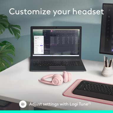 Logitech Zone 300 trådløst headset (rose)