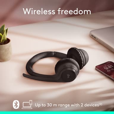 Logitech Zone 300 trådløst headset (grafitt)