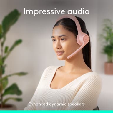 Logitech Zone 300 trådløst headset (rose)