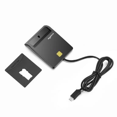 NÖRDIC USB-C Smartkort og SIM-kortleser ISO7816 ID-kort EMV Kredittkort