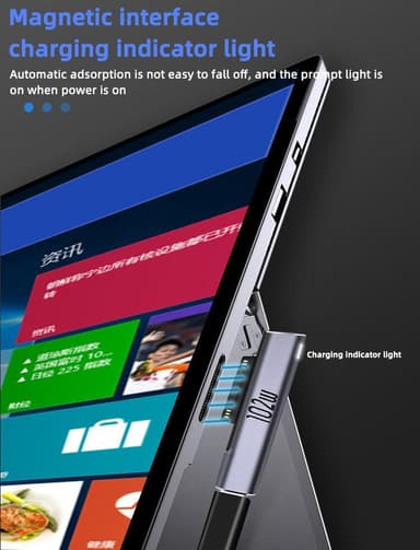 NÖRDIC USB-C ladeadapter for Microsoft Surface 15V 6.8A 102W