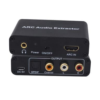 NÖRDIC HDMI ARC til RCA SPDIF TOSLINK Koaksial og Stereo HDMI Arc Converter DAC