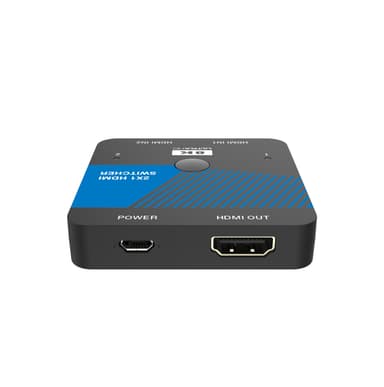 NÖRDIC HDMI 2.1 Switch 2 til 1 8K60Hz 4K120Hz CEC HDR Dolby Atmos, True HD, Digital Plus, DTS-HD Master