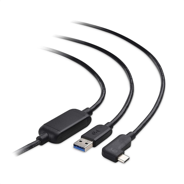 Cable Matters aktiv 7,5 m USB-C til USB-A VR Link-kabel for Oculus Quest 2 USB3.2 Gen1 5 Gbps 3A Super Speed ​​​​VR Link-kabel