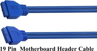 NÖRDIC 20 pins USB 3.0 header forlengelseskabel hunn til hunn 25 cm