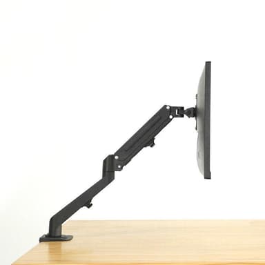 NÖRDIC Monitorarm Table Bracket med gassfjær for 1 skjerm, 17 ""-27"", aluminium og stål, svart, skjermbrakett