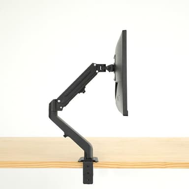NÖRDIC Monitorarm Table Bracket med gassfjær for 1 skjerm, 17 ""-27"", aluminium og stål, svart, skjermbrakett