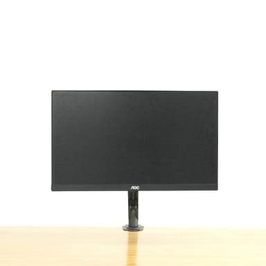 NÖRDIC Monitorarm Table Bracket med gassfjær for 1 skjerm, 17 ""-27"", aluminium og stål, svart, skjermbrakett