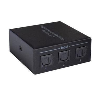 NÖRDIC 3 til 1 optisk bryter SPDIF med IR-kontroll