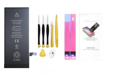 NÖRDIC batteri for iPhone 8Plus med verktøysett 7 deler og batteripapir 2691mah