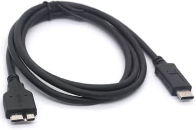 NÖRDIC USB C til USB Micro B-kabel 2m, 3.2 Gen 1 for ekstern harddisk