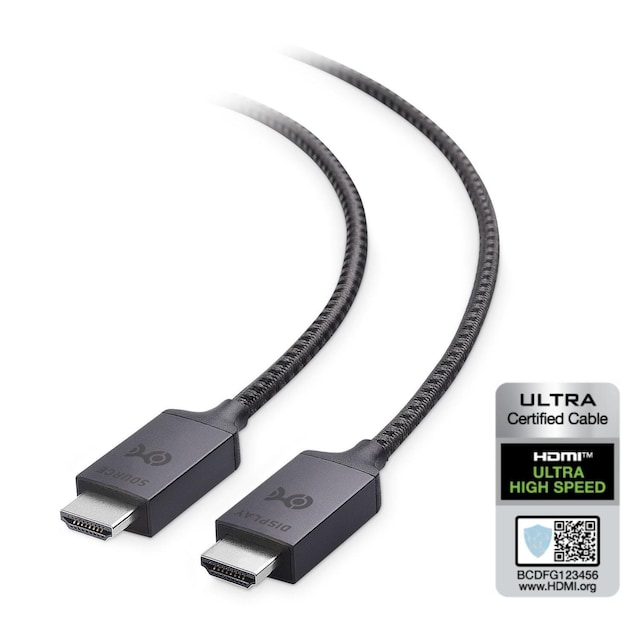 Cable Matters Certified ultra høyhastighets HDMI2.1 Aktiv AOC optisk fiber kabel 10m 8k 60Hz 4k 120Hz 48Gbps dynamiskHDR, EARC, VRR kompatibel