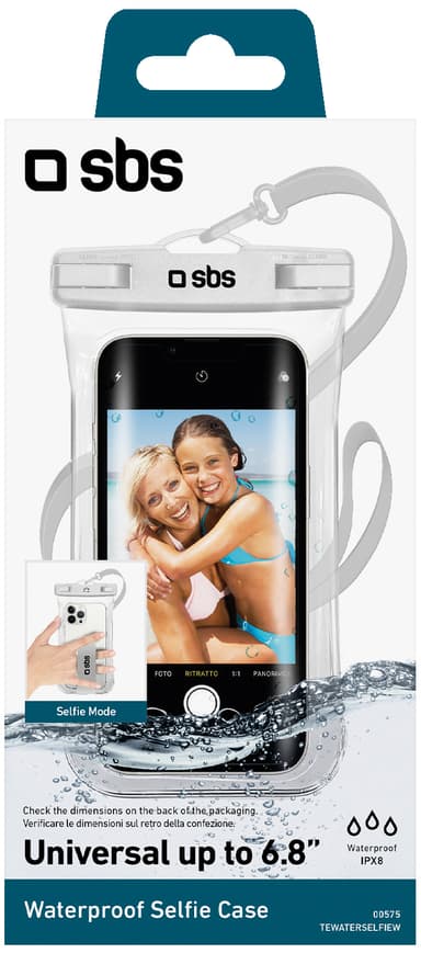 SBS 6,8" universalt vanntett deksel (hvit)