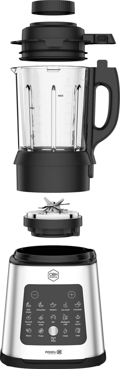 OBH Nordica Perfect Mix Cook blender LH835DS0 (sort/rustfritt stål)
