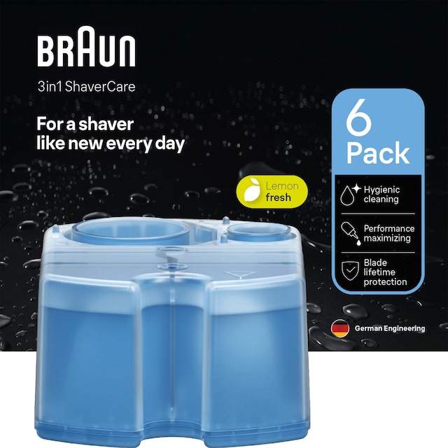 Braun Clean & Charge påfyllspatroner 226356 (6-pakning)