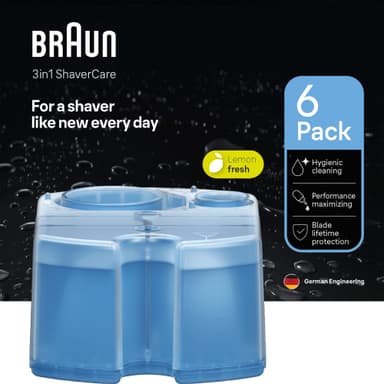 Braun Clean & Charge påfyllspatroner 226356 (6-pakning)