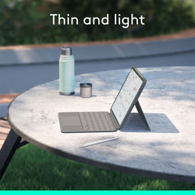 Logitech Combo Touch tastaturdeksel for iPad Air 11 (M2) (grå)