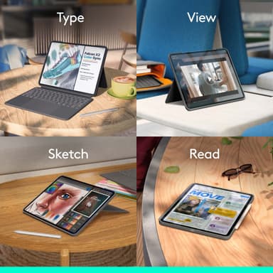Logitech Combo Touch tastaturdeksel for for iPad Pro 13 (M4) (grafitt)