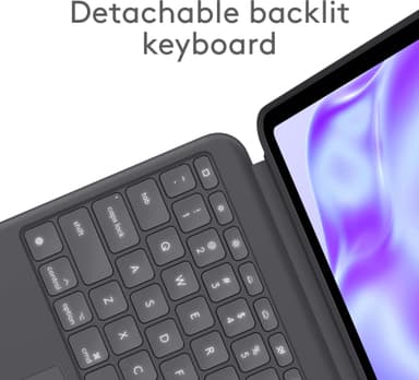Logitech Combo Touch tastaturdeksel for for iPad Pro 13 (M4) (grafitt)