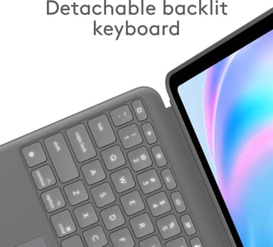 Logitech Combo Touch tastaturdeksel for iPad Air 13 (M2) (grå)