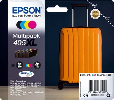 EPSON 405XL flerpakning med blekkpatroner (4-farget)